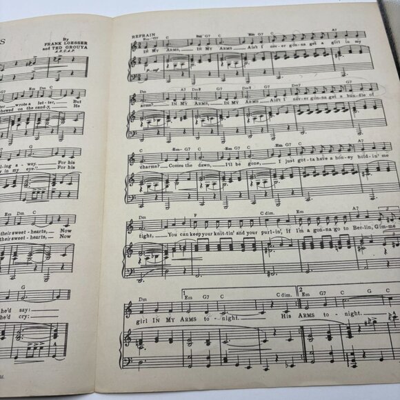 In My Arms Piano Sheet Music by Frank Loesser From See Here Private Hargrove - Picture 4 of 6
